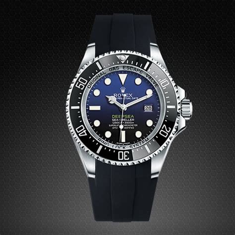 Rubber B strap for Rolex Deepsea 116660 